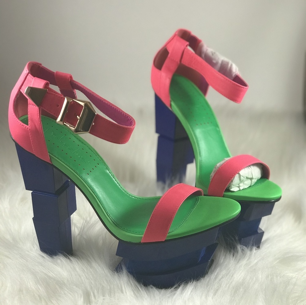 Fierce block high heel platform shoe
